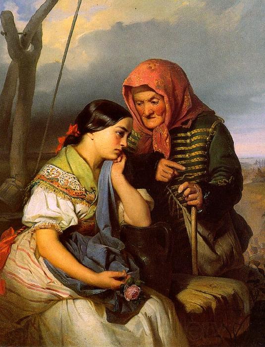  Alajos Gyorgyi  Giergl Consolation A Spain oil painting art